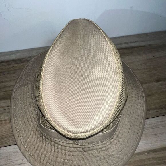 Dorfman Pacific DPC Global Packable Hat XLarge Brown Mesh Top Fishing Safari Cap - Picture 4 of 7